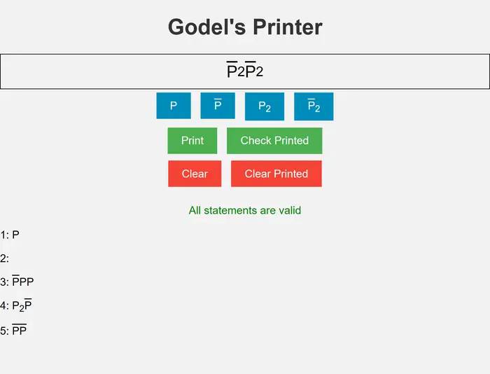 Godel's Printer